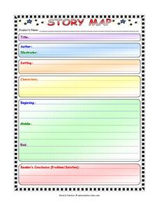 story map printables template for 3rd 5th grade lesson planet story map template for fifth grade