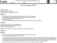 The Greenhouse Effect Lesson Plan