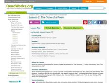 The Tone of a Poem Lesson Plan