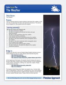 The Weather Lesson Plan for 6th - 12th Grade | Lesson Planet