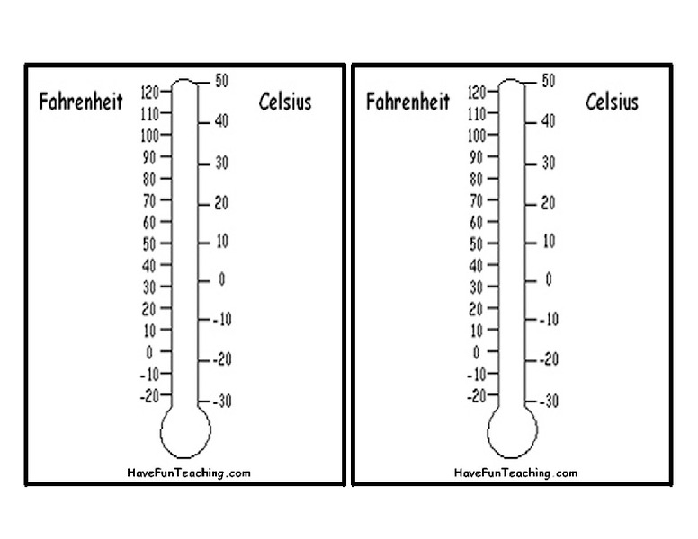 Thermometers Worksheet for 3rd 6th Grade Lesson