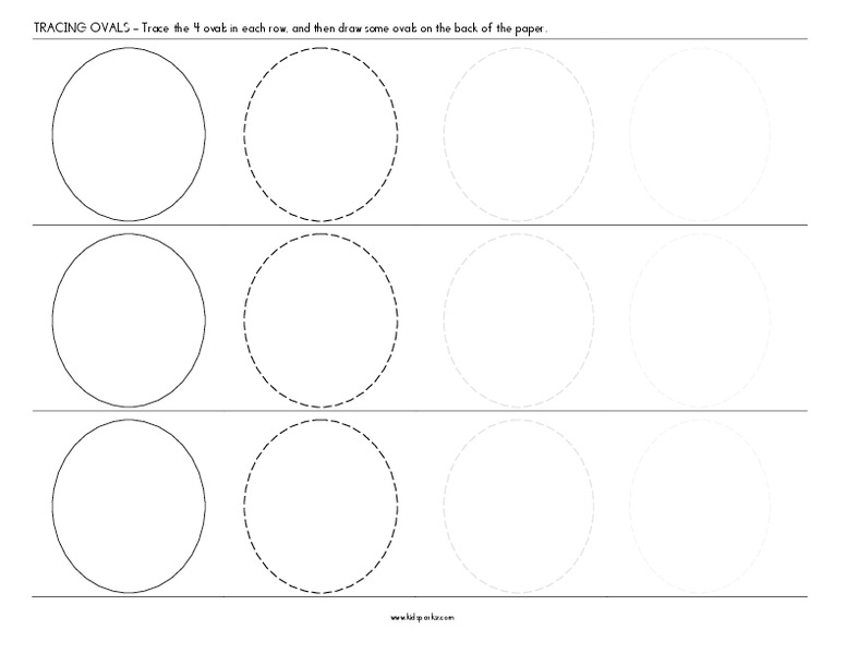 Oval Worksheet 861