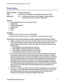 Probability Lesson Plan for 8th Grade | Lesson Planet