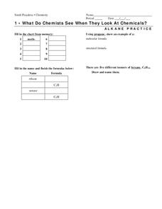 What do Chemists See When they Look at Chemicals? Worksheet
