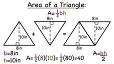 What is the Formula for the Area of a Triangle? Instructional Video for ...