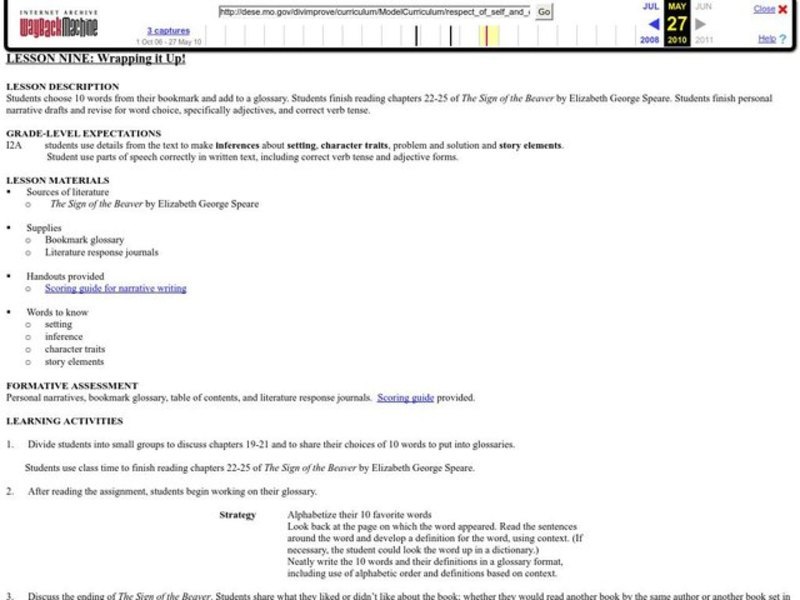 Wrapping It Up Lesson Plan for 3rd 5th Grade Lesson