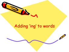 Adding -ing to Words PPT