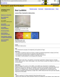 Geometric Abstraction Lesson Plan for 9th - 12th Grade | Lesson Planet