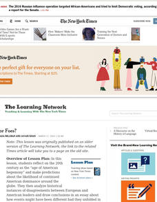 Friends or Foes? Lesson Plan
