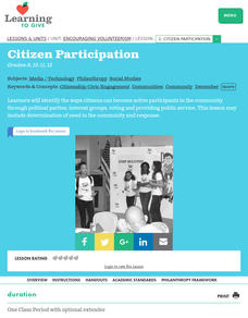 Citizen Participation Lesson Plan
