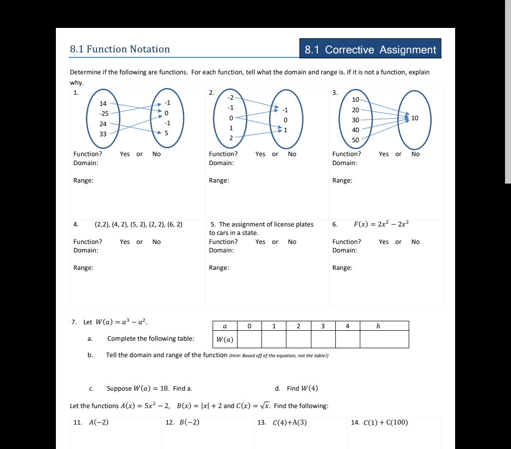 common core algebra 1 unit 8 lesson 7 homework answers